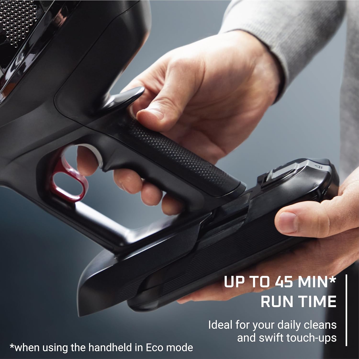 Rowenta, Cordless Vacuum Cleaner, X-Force Flex 12.60 Vacuum, 30.4 Oz XL Dust Container, Flex technology, Automatic Floor Detection, 45Min Run Time, 3Hr Charging Time, For Pet, 150 Air Watts, Red