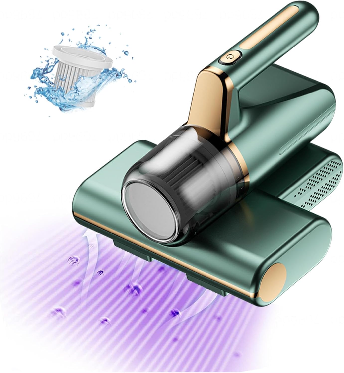 Aspiradora para Colchones De Cama, 3-in-1 Wireless Couch Vacuum 14kpa Super Suction Mattress Cleaner Effectively Clean Up Bed, Pillows, Carpets, Etc,Green