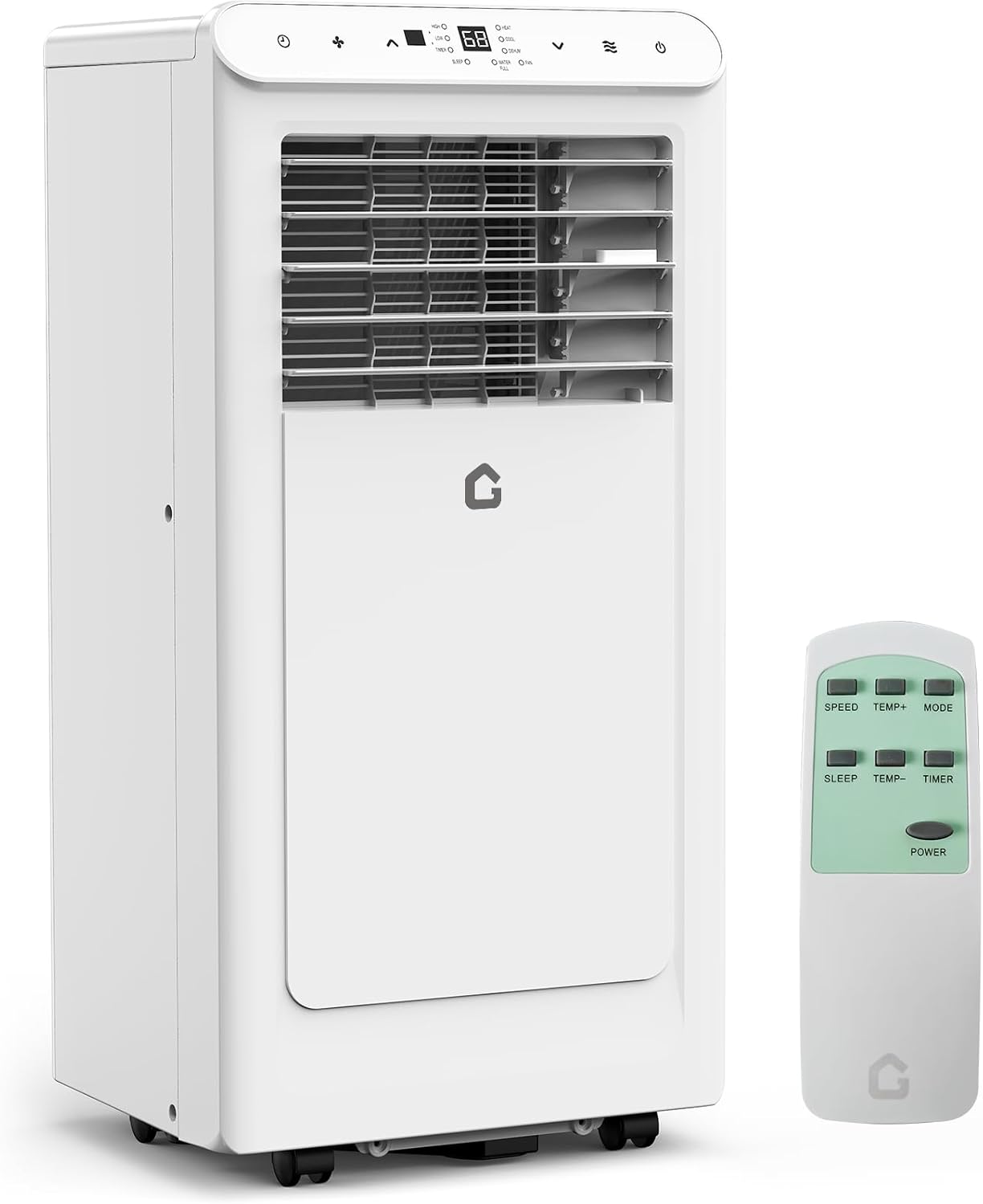 10500 BTU Portable Air Conditioners, 3-In-1 Portable AC Units for Rooms with Dehumidifier, Quiet Room Air Conditioner Cools Up to 450 Sq.Ft., Energy Efficient, Remote, 24Hrs Timer, Auto Swing, White