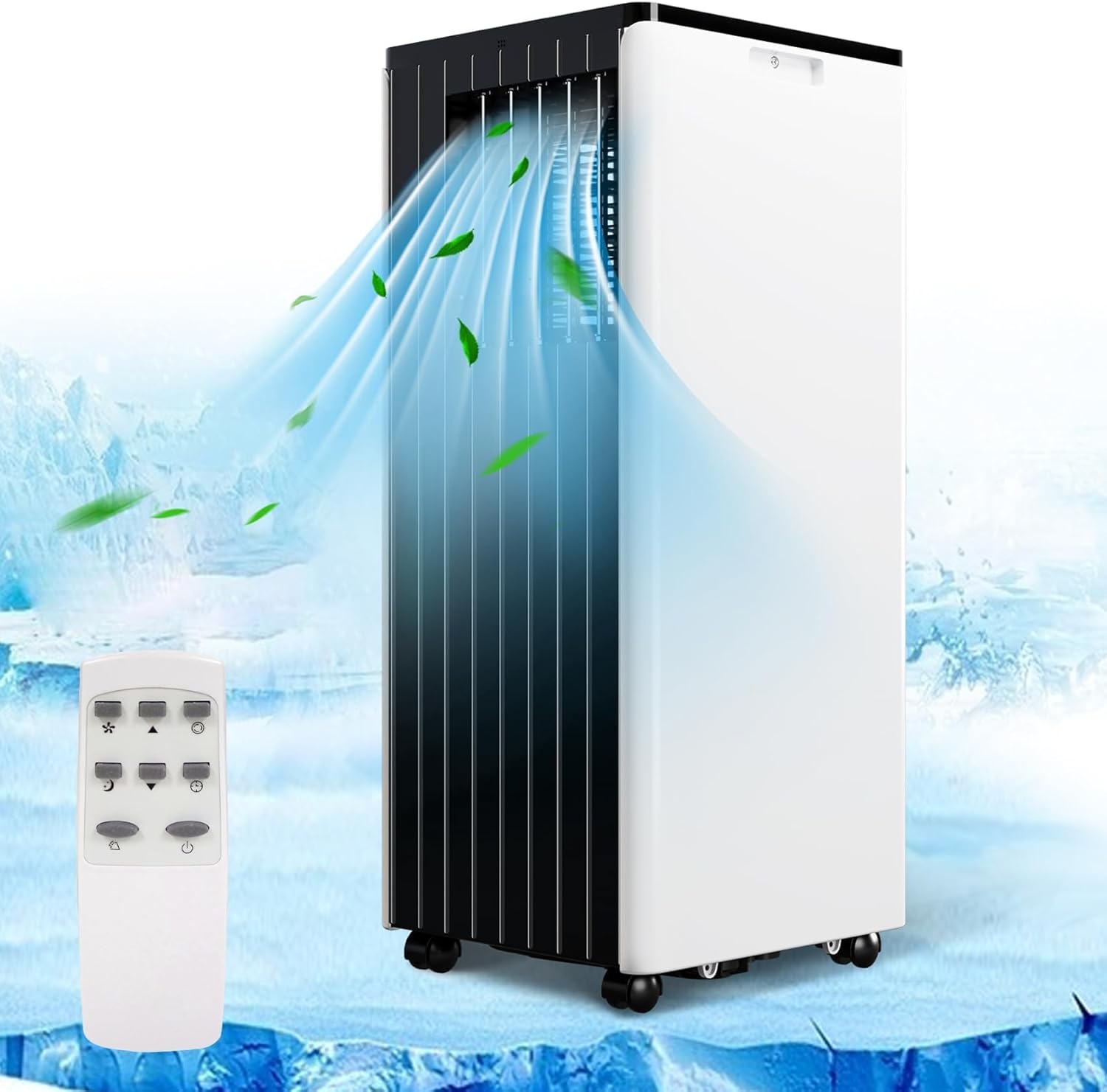 Garvee 8000 BTU Portable Air Conditioner, AC Unit Built In Cool, Dehumidifier & Fan Modes, with Conditioner Remote Control, 24 Hour Timer, Energy Savings for Rooms Up to 350 Sq