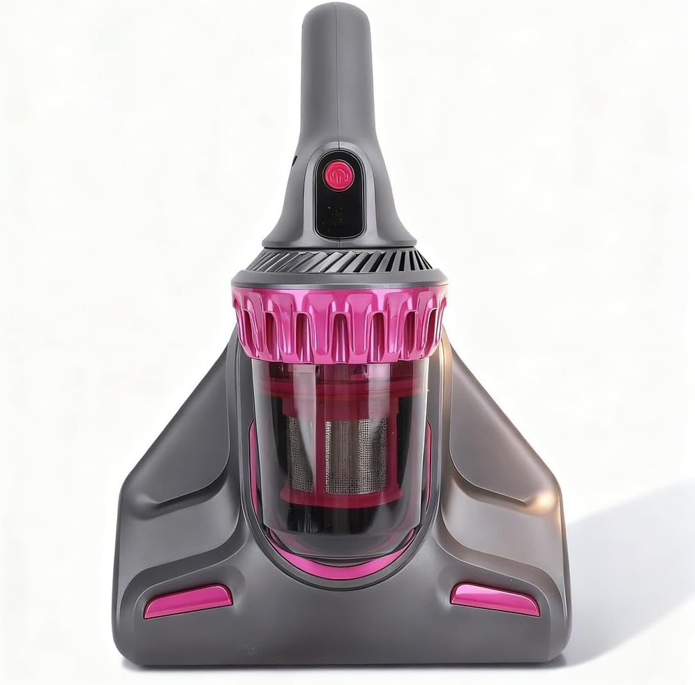 Mattress Vacuum Cleaner Cordless Handheld 10Kpa, 3 - in - 1 Bed and Sofa Cleaner Gray - Powerful Suction, Pulsation, Ideal for Deep Upholstery Cleaning