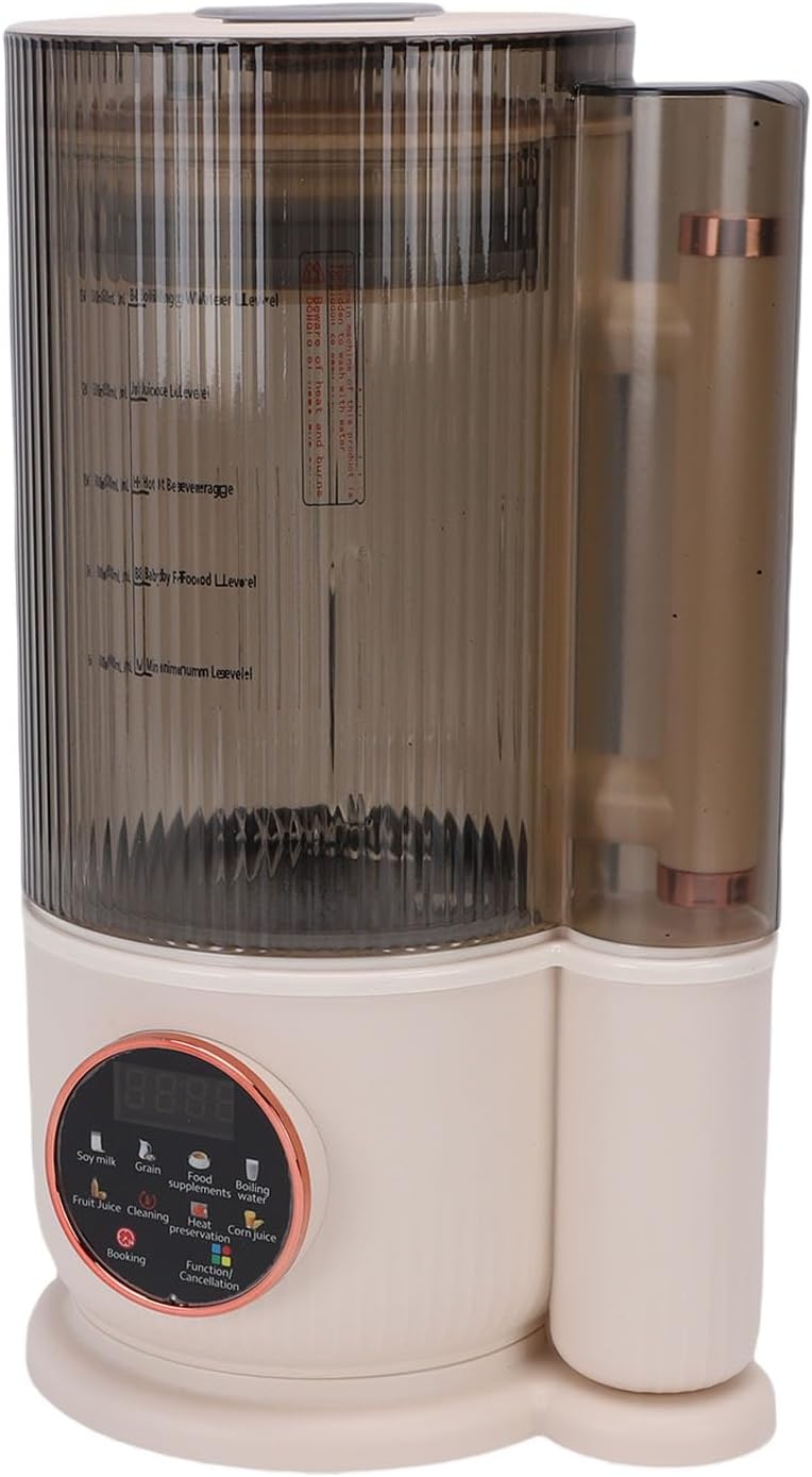Pssopp Quiet Versatile Blender, Countertop Blenders Heat Preservation Function Powerful Crushing Performance Electric Juicer with 8 Preset Programs for Milk Quiet Versatile,