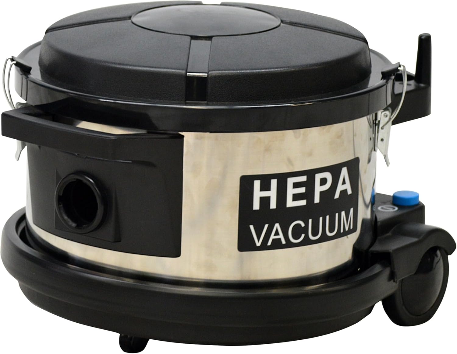 Generic 4-Gallon Dry HEPA Vacuum for Professionals, Low Profile Design, EPA Compliant Dust Management, Silver