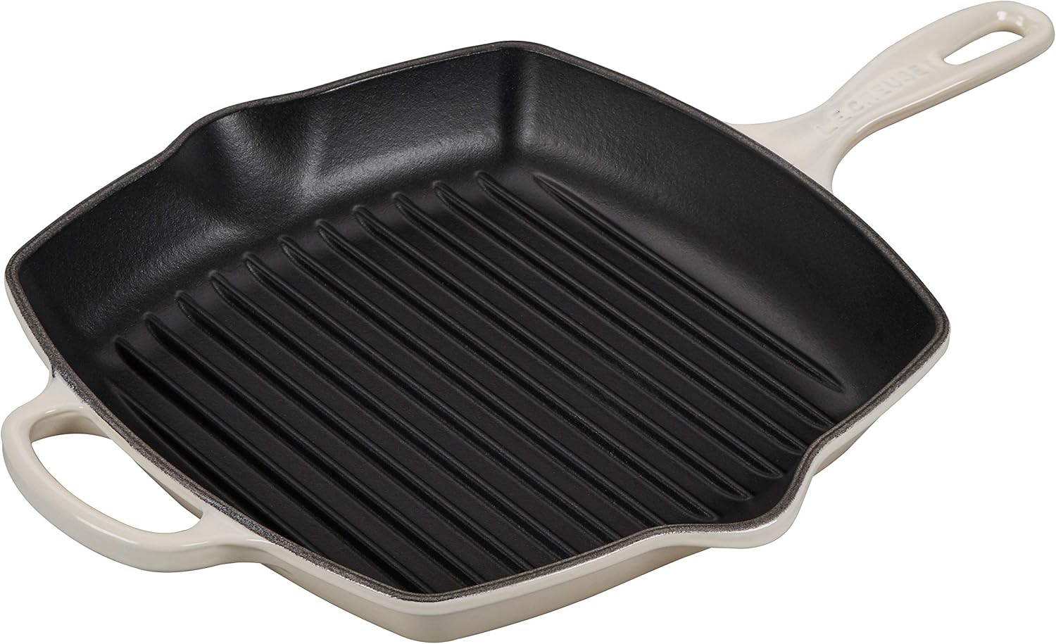 Le Creuset Enameled Cast Iron Signature Square Skillet Grill, 10.25