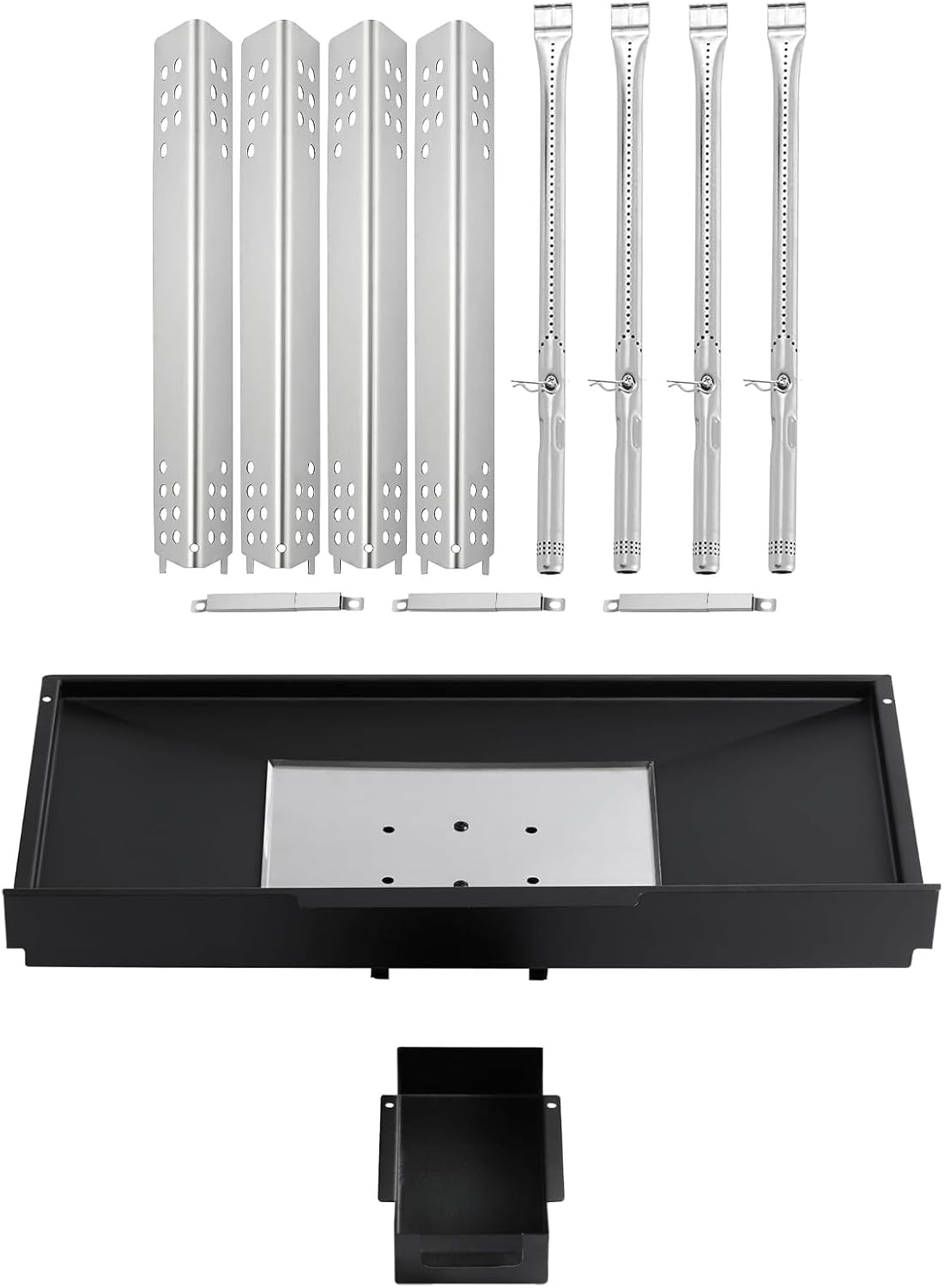 463342119 Grill Replacement Parts for Charbroil Performance 4 Burner 463342119 463332718 463335517 463375919 463349917 463342118 463347418 463376217 G470-0800-W1 Grill Parts Heat Tents Burner Drip Pan