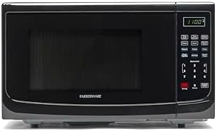 Farberware 1.1 Cu. Ft. Countertop Microwave Oven – 1000 Watts Power, Auto Cook Settings, Defrost, Easy Clean and Child Safety Lock - Black