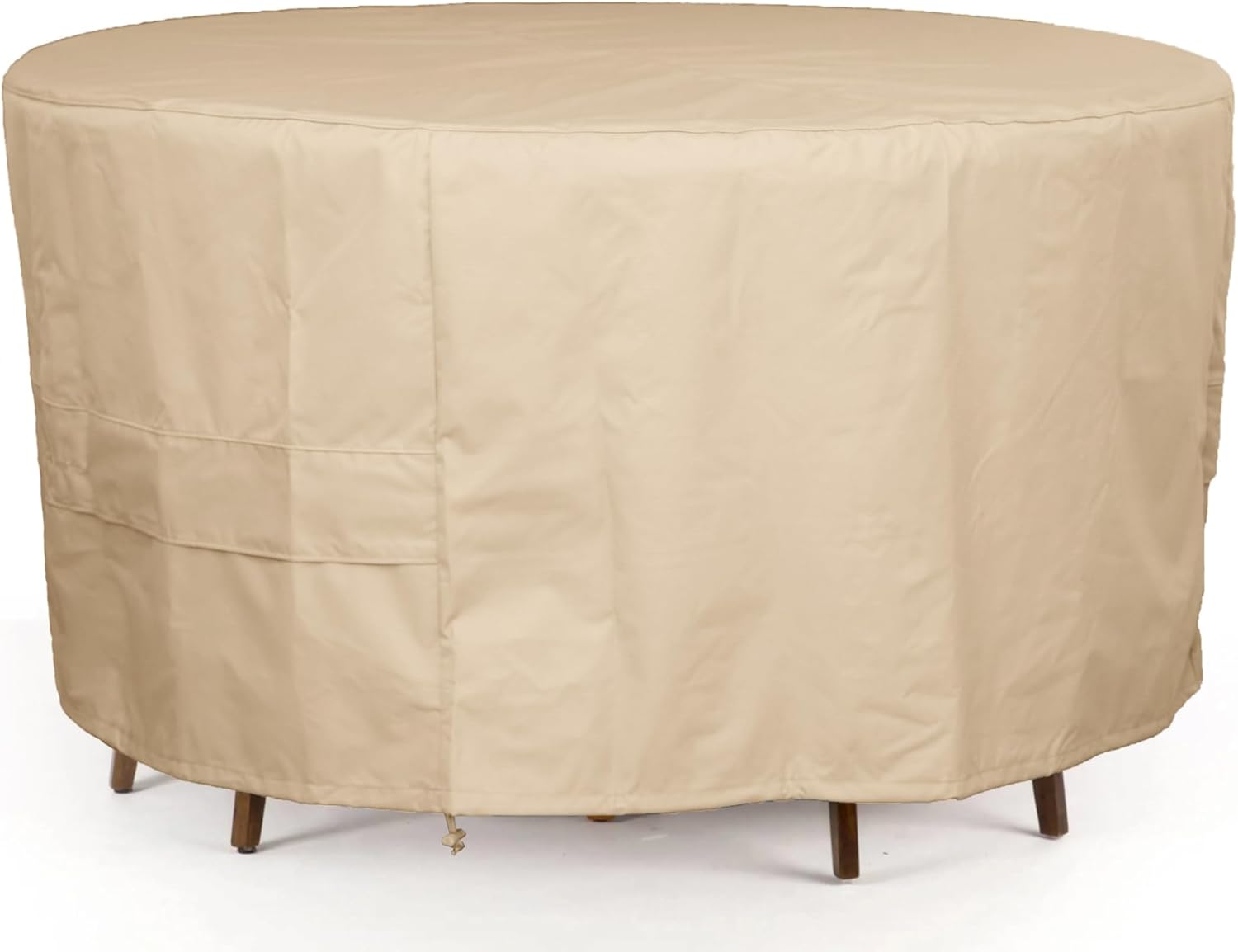 Covermates Ultima Oval Fire Pit Chair Set Cover – Waterproof Heavy-Duty Outdoor Protection with Ripstop Polyester, Mesh Air Vents & Secure Buckle Straps, Oval 58W x 36D x 30H, Ripstop Tan