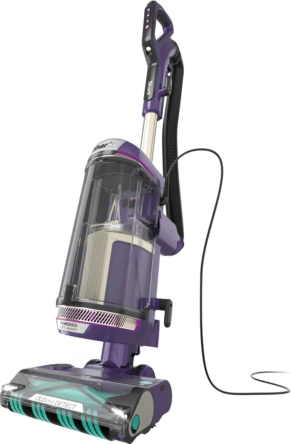 SHARK AZ4002W POWERDETECT Upright Vacuum Cleaner with DuoClean Technology, Odor Neutralizer Technology, Powered Lift-Away, Self Cleaning Brushroll, Anti-Allergen Complete Seal (Renewed)
