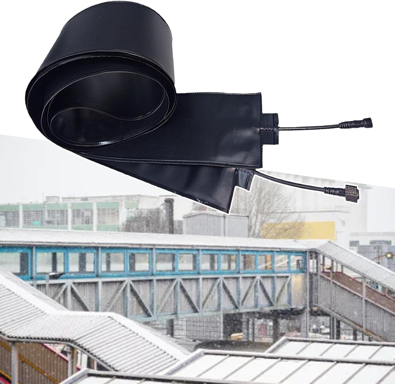 60W/100W/120W Heat Panels For Roof Gutter, Roof Gutter De-Iceing Heating, Heated Roof De-Icing Cable, With Pvc Shell, Most Cold To -20℃,12cmX300cm-110V