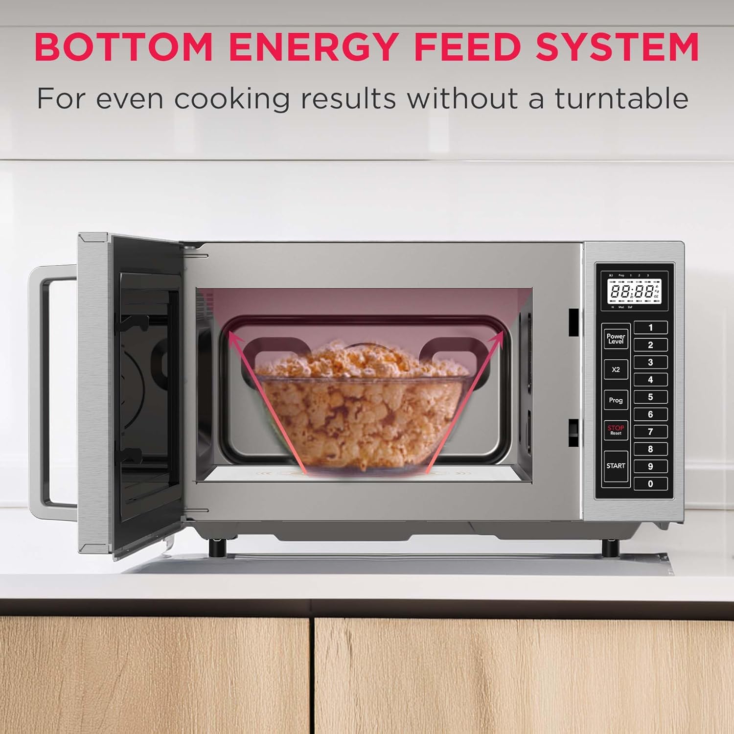 FRIGIDAIRE COMMERCIAL Kitchen Microwave Oven, 0.9 Cu Ft (1000 Watts), NSF certified