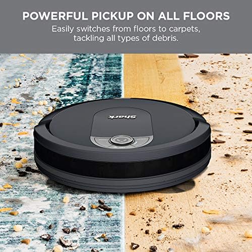 Shark IQ Robot Vacuum AV992 Row Cleaning, Perfect for Pet Hair, Compatible with Alexa, Wi-Fi, Black (Renewed)