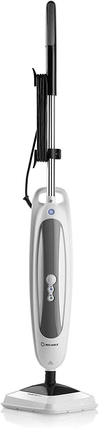 Reliable 300CU Steam Floor Mop - Pro Steamboy mop with 2 Microfiber Pads, 1500W Power of Steam for Tile, Hardwood Floor and Carpets, Fast Heat-Up time, 180-Degree Swivel Head to Reach the Hard Places