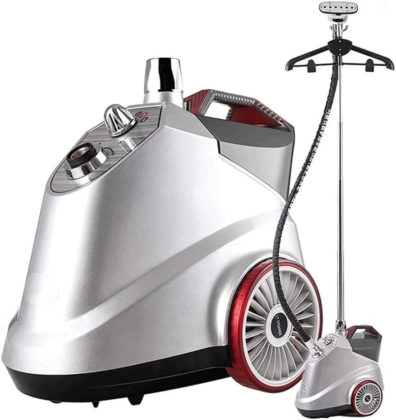 Clothes 2000W Vertical Garment Steamer, Professional Heavy Duty Clothes Steamer for Commercial,Home Handheld Clothes Steam Iron with 2L Water Tank (Silver)