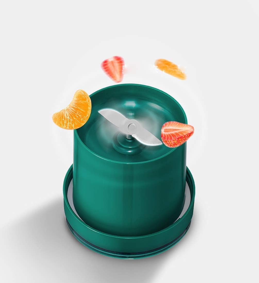 Portable Blender, Mini Blender Smoothie Maker with USB Rechargeable Electric Blender Professional Commercial for Vegetables and Fruit Smoothie Maker Blender Food Processor 2400Mah 300Ml,Green