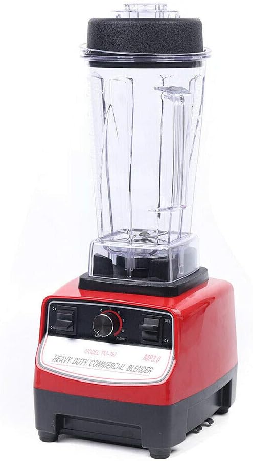 Commercial Countertop Blender Smoothie Mixer Milk Shaking Maker 2L 110V 1500W (Red+White)
