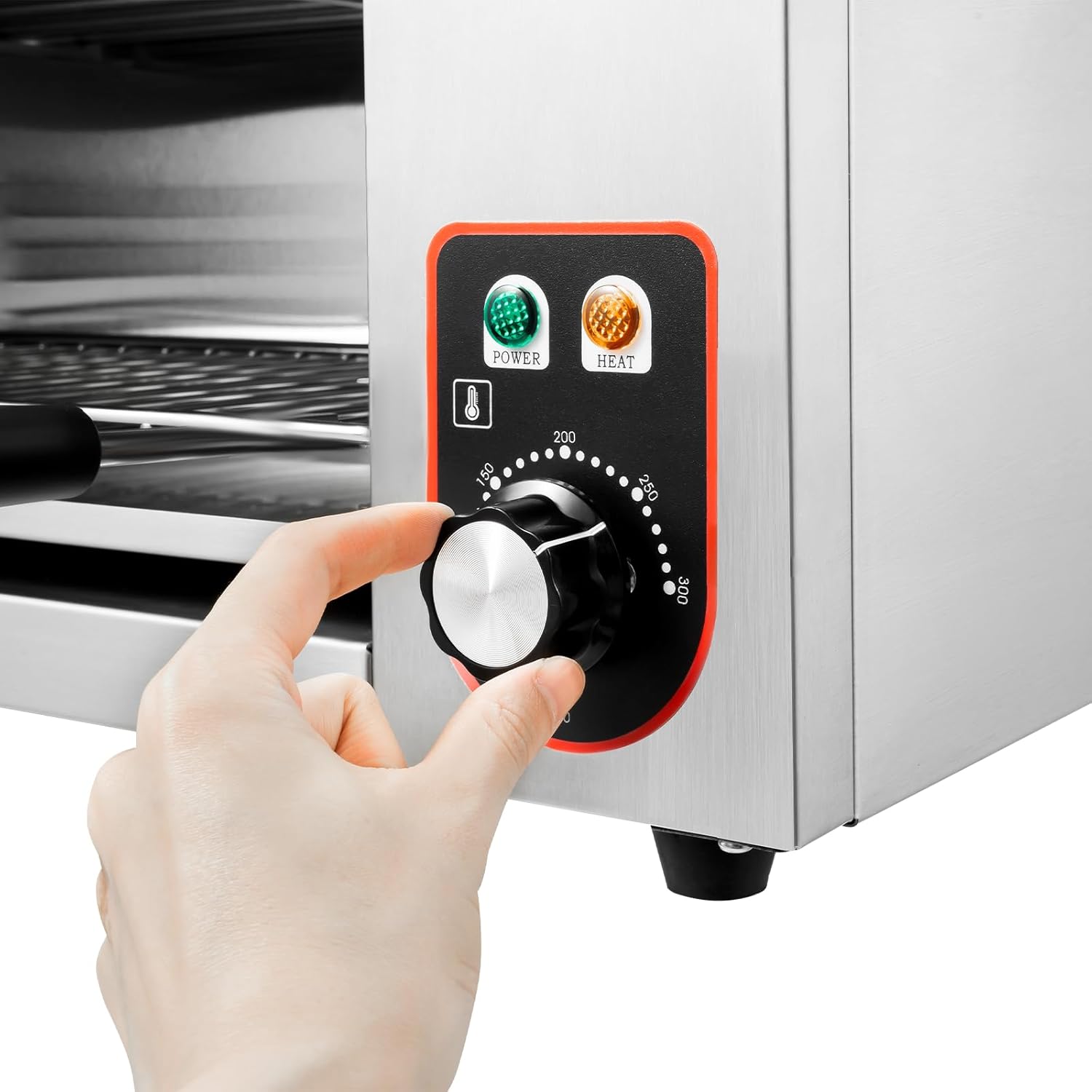 110V Electric Cheese Melter,1500W Oven Toaster Cheesemelter,Commercial Convection Oven, Temperature Control 122-572°F,for Restaurant Kitchen Equipment Countertop- 24 * 11.81 * 11.02 Inches