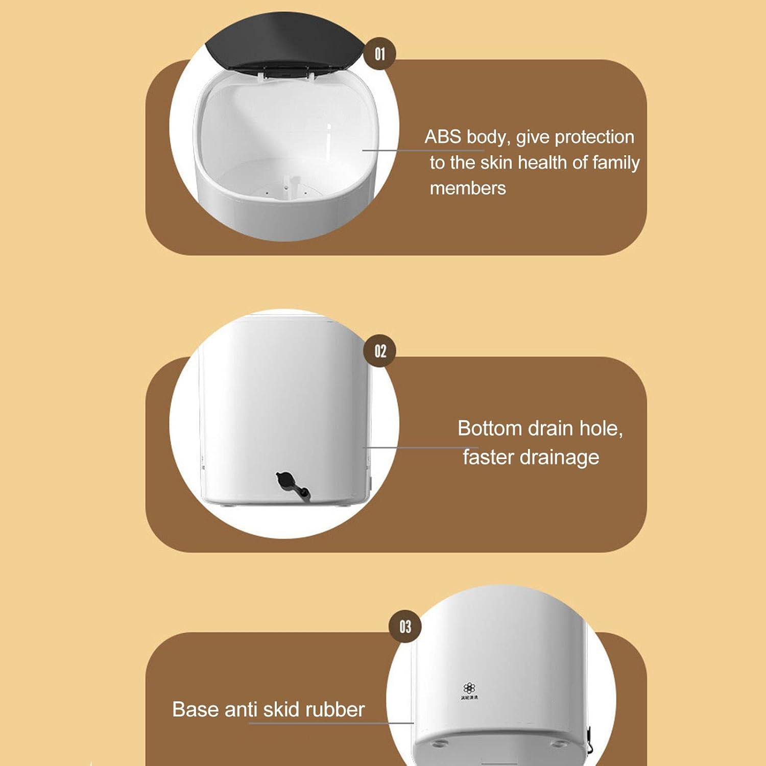 Mini Washing Machine - 4.5L 10min Mini Electric Underwear Laundry Washer with Draining Basket for Home, Portable and Desktop (US 100-240V)