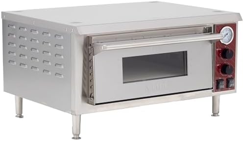 Kratos Commercial Oven, Single-Deck Countertop Electric Pizza/Bakery Oven, Stainless Steel, Cooks 18