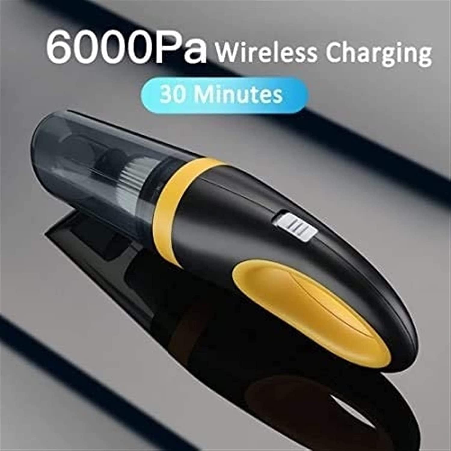 Handheld Vacuum, Vacuum Handheld Cordless with 6000Pa Strong Suction, Handheld Vacuum Cordless for Home and Car Cleaning, Portable dustbuster Hand Vacuum (Black)