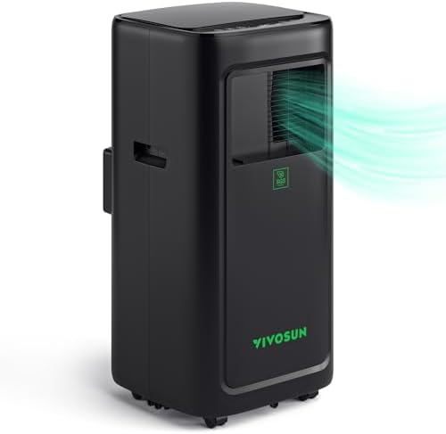 VIVOSUN AeroLush C08 Smart Air Conditioner, 8000BTU, 4-in-1 Function, with Temperature & Humidity Sensor Probe, Smart Remote Control, Designed for Growing Environments