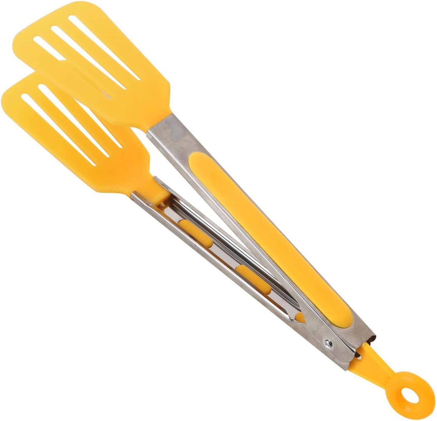 Cooking Tongs Salad Serving BBQ Non-Stick Kitchen Silicone Pizza Bread Steak Clip Stainless Steel Handle Utensil