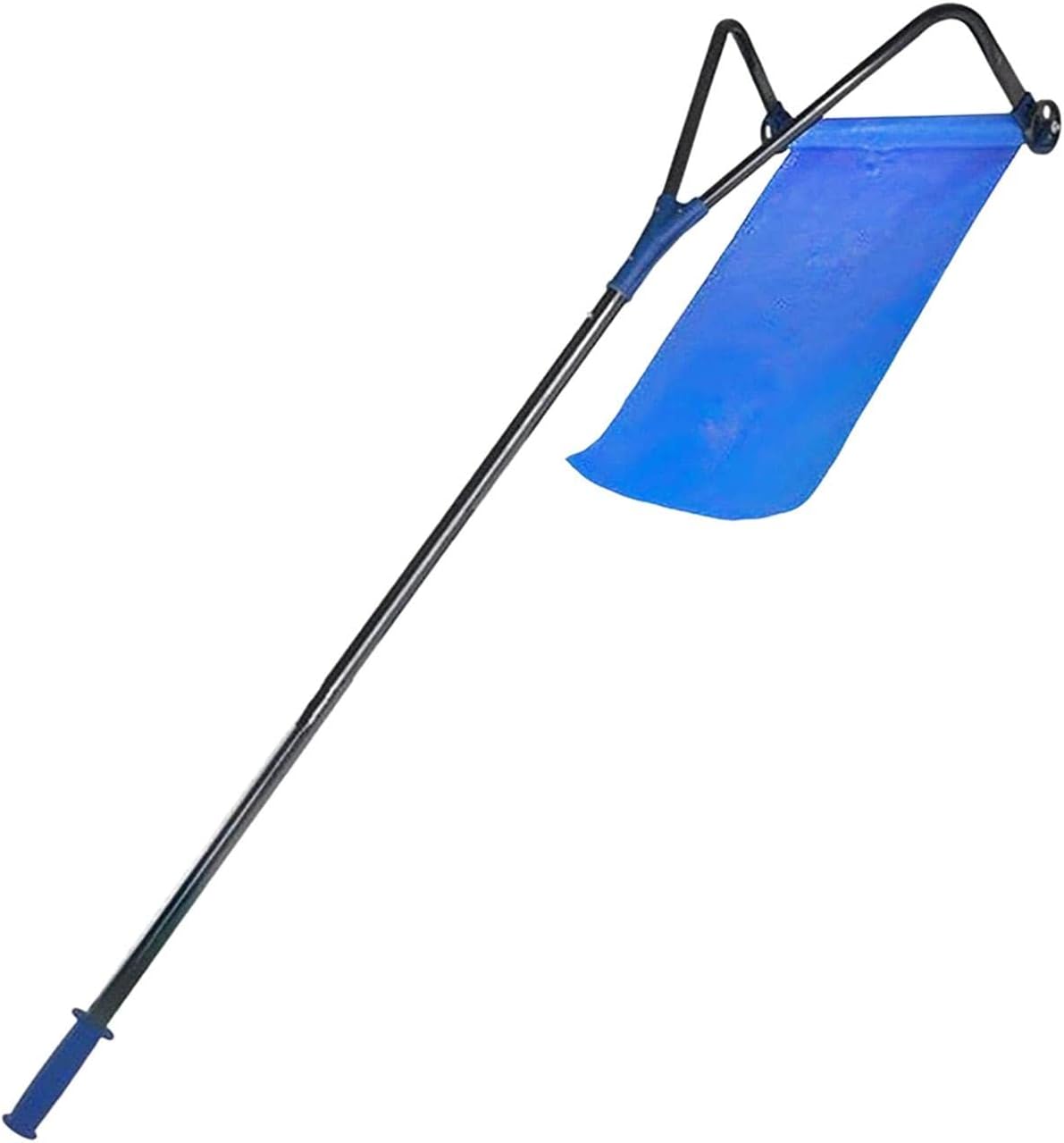 AAGAZA Snow Removal Tool Detachable Portable Telescoping Handle Skid Rod for Patio, Argent/841 (Color : Preto)