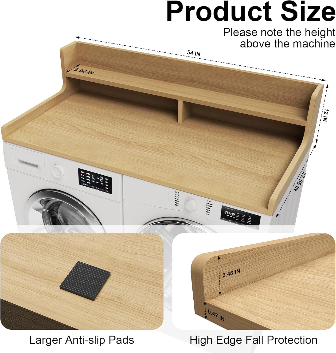 Washer Dryer Countertop, 54