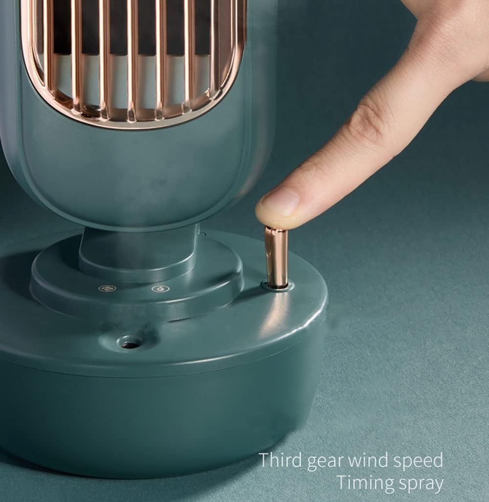 Mini Air Conditioner, Portable Evaporative Air Cooler, 6H Timer, 3 Speeds, Multi-Function Humidifier Purifier for Bedroom Office (Color : Pink)