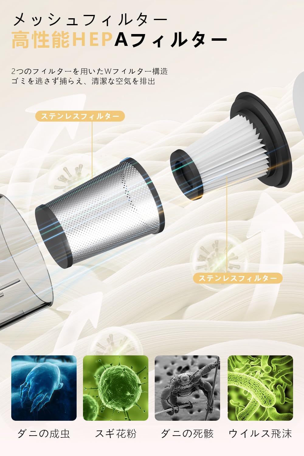 Cordless Vacuum Cleaner 18000pa Powerful Suction Stick Cleaner Lightweight Handy Cleaner 2way Stick Cleaner Battery Cyclone Vacuum Cleaner