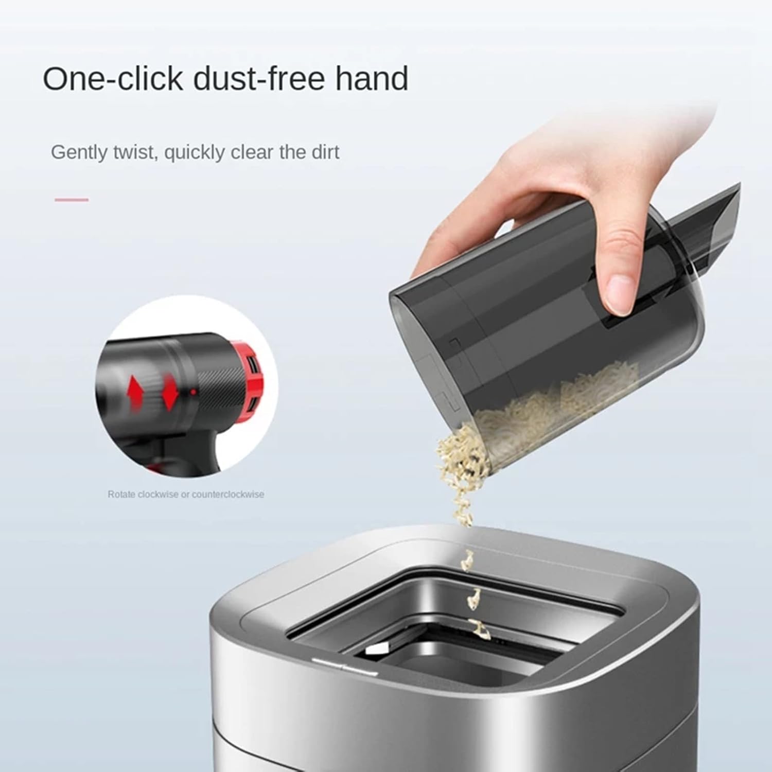 Portable Car Wireless Vacuum Cleaner 6000Pa Cordless Handheld Dry/Wet Dust Cleaner for Home Car,Wireless