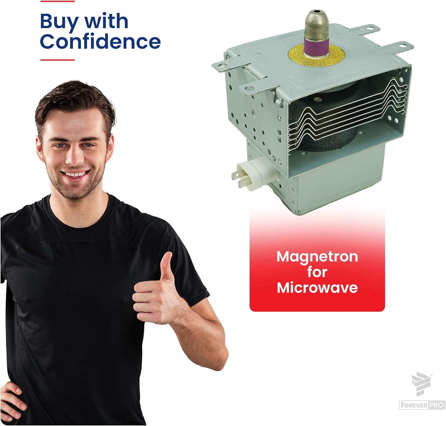 ForeverPRO OM75P-31 ESGN Magnetron for Samsung Whirlpool GE Microwave WB27X10516 W10126794 05200163 14200684 14201717