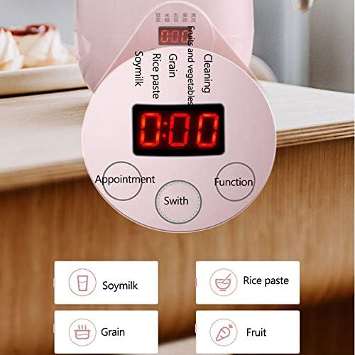 Mini Soymilk Machine Portable Soy Milk Rice Paste Maker Electric Juicer Blender Food Grinding Heating Processor 350ml(Onecolor)