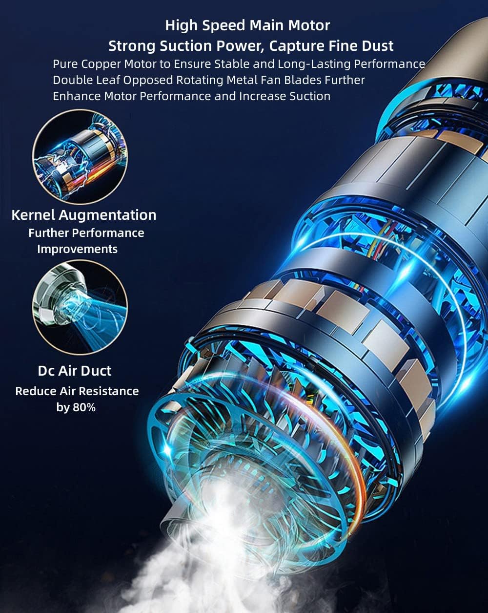 Stick Corded Vacuum Cleaner and Mop All in One, Corded Wet Dry Vacuum Cleaner with Water Tank, Floor Cleaner Machine, 12000Pa Suction Lightweight Upright Vacuum and Mop Combo for Home Office Pet Hair