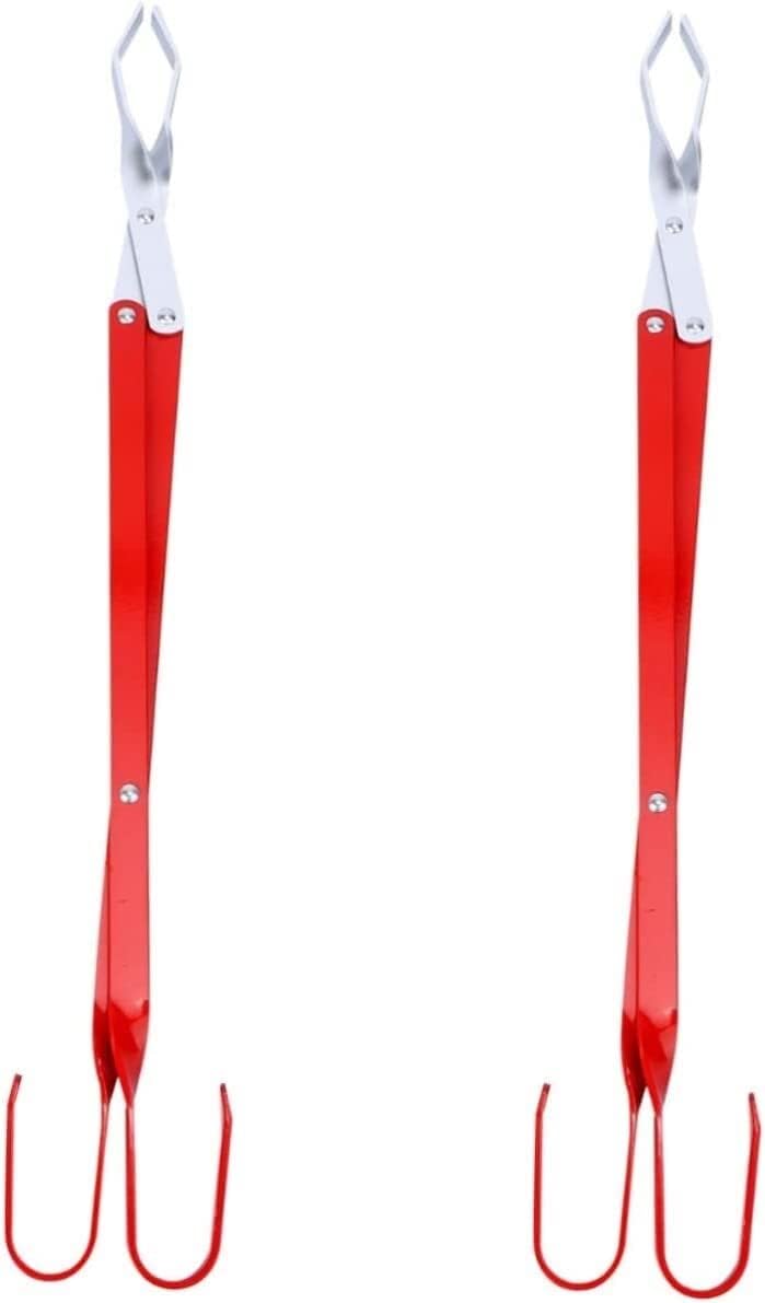 2pcs Grilling Tongs Barbecue Stainless Steel Clamp Food Locking Kitchen Tong Scissors Pliers Bbq Bread Clip