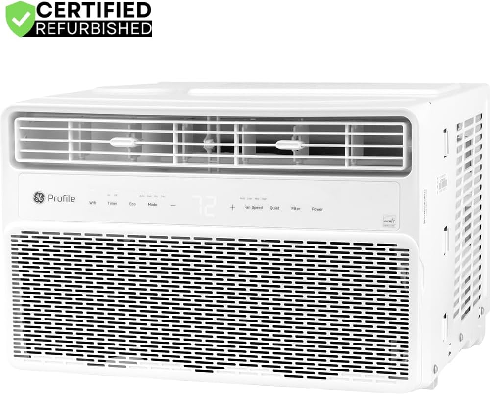 GE PWDV08WWF PROFILE 8,000BTU Inverter Window Air Conditioner (Renewed)