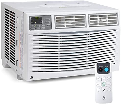 Window Air Conditioner, 8,000 BTU, Cools 350 Sq.ft, 3 Cooling & Fan Speeds, Window AC with Remote/App Control, Energy Saving, 110-115V