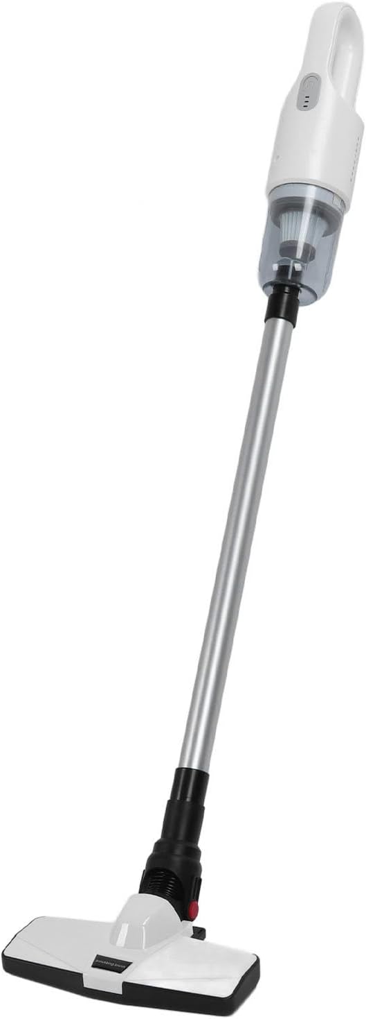 Cordless Vacuum Cleaner, Powerful Suction Wet Dry Vacuum Cleaner High Efficiency for Sofa (White)