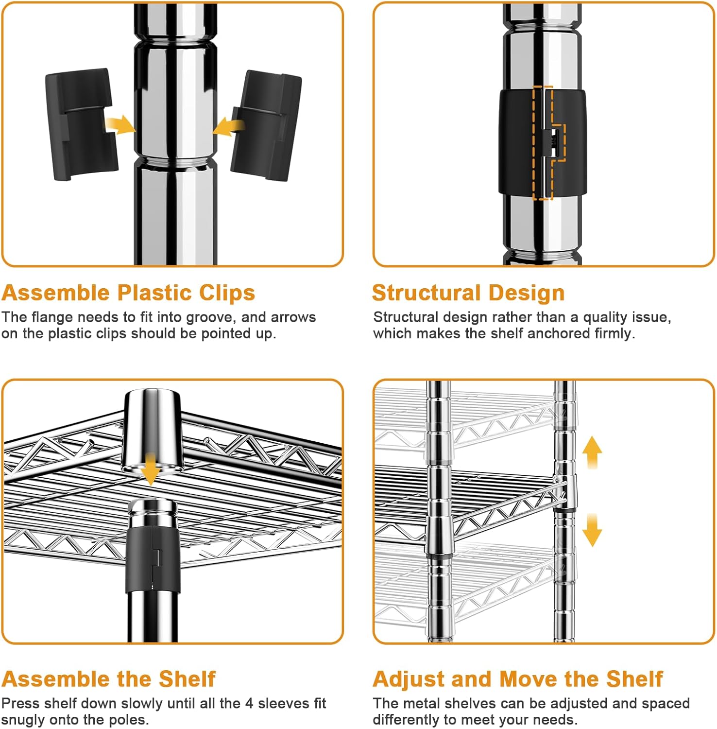 Ulif U11 Medium Over Washer and Dryer Shelves, 3 Tiers Laundry Room Storage and Organizer Standing Shelf, Metal Freestanding Clothes Drying Rack, 31.1