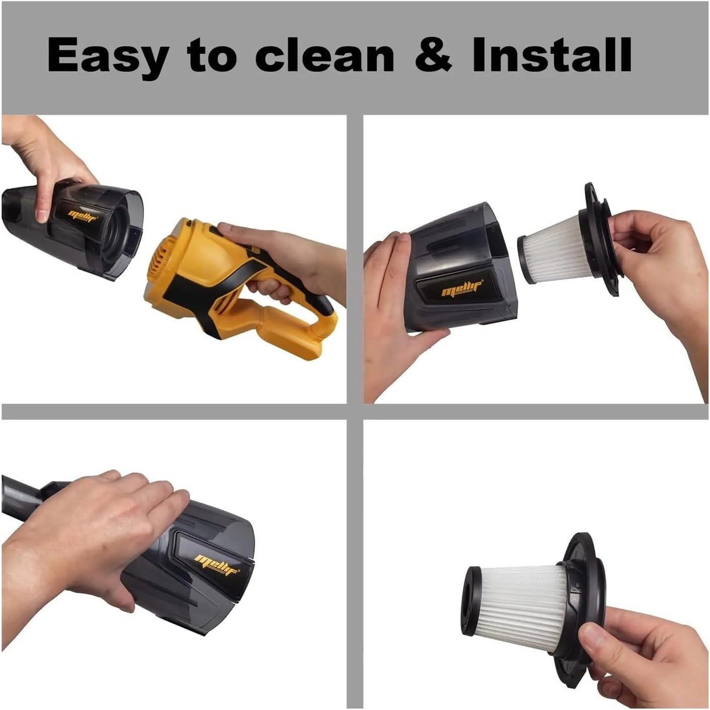 Cordless Handheld Vacuum Cleaner, Compatible With Dewalt 18V/20V Battery, For Hardwood Floor, Carpet, Car Cleaning