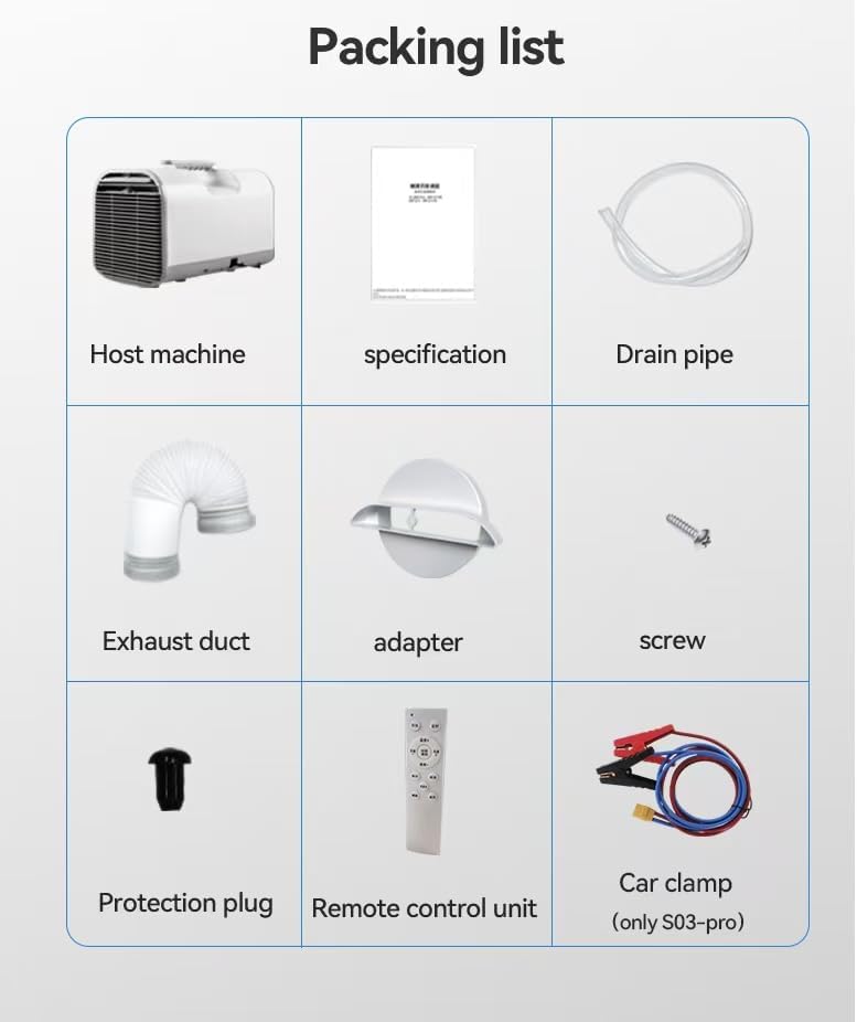 Portable Camping Air Conditioner For Tent Outdoor and Indoor Use,4750 BTU 3-Speed with Auto mode, sleep mode,24H Timer, Compatible with AC/DC 24V, for Camping, RV,Truck,Van,Office,Pet room,White