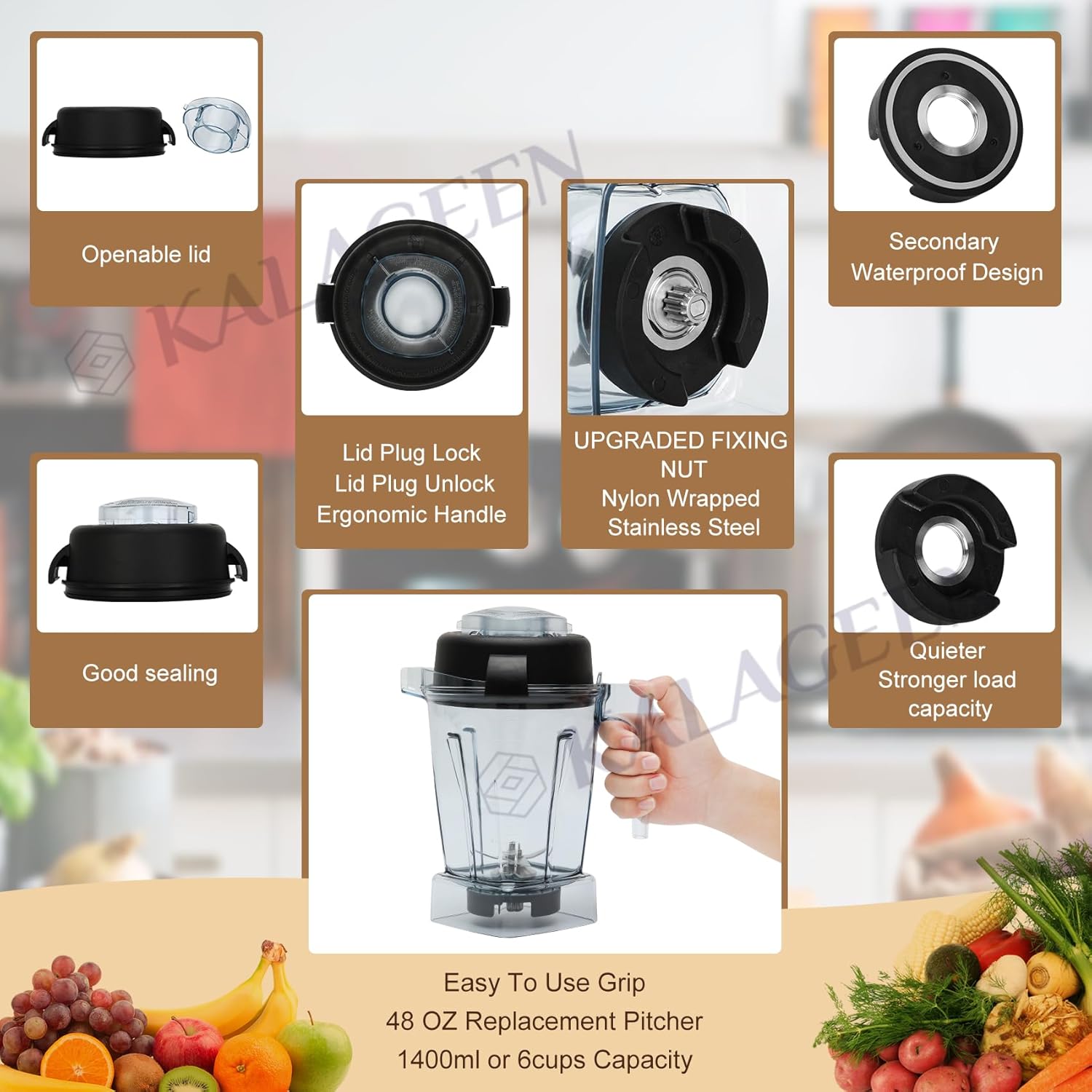 Blender Pitcher 48oz 64oz