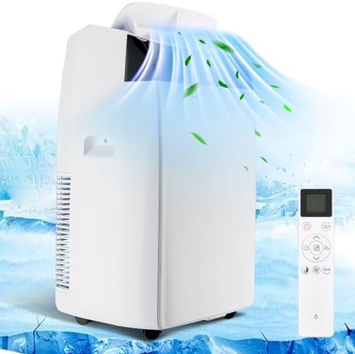 12000 Btu Portable Air Conditioner,portable Ac Unit Built-in Fan,cool,Dehumidification Function,indoors Air Conditioner Fast Cooling 550 Sq.ft, Drain-free, Fast Installation