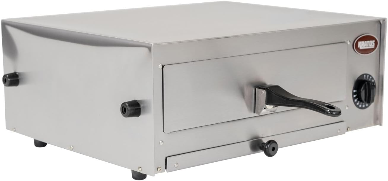 Kratos Commercial Countertop Pizza Oven | Stainless Steel Electric Pizza/Snack Oven with Timer | Fits 12