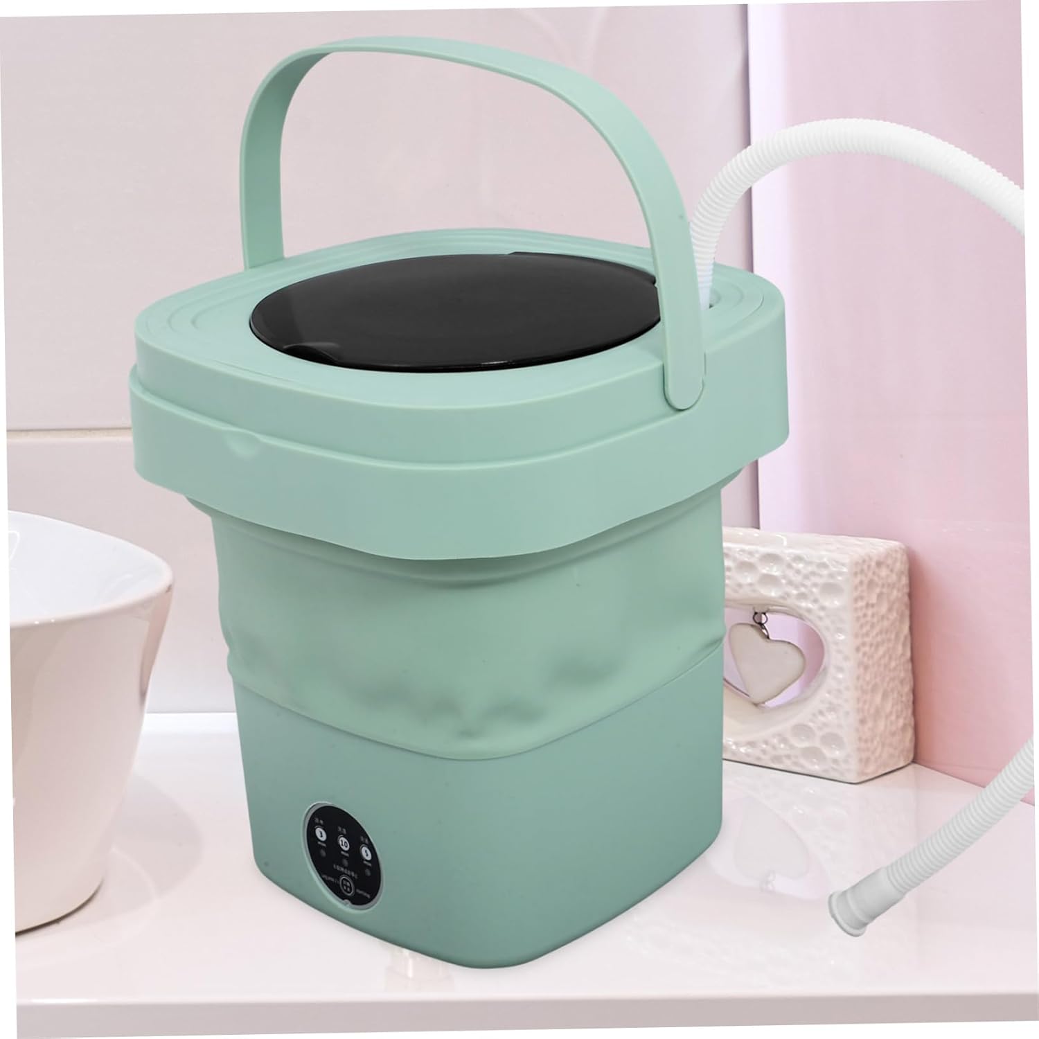 jojofuny Portable Mini Washing Machine -dry Function Capacity Lightweight Design for Travel and Apartments Us