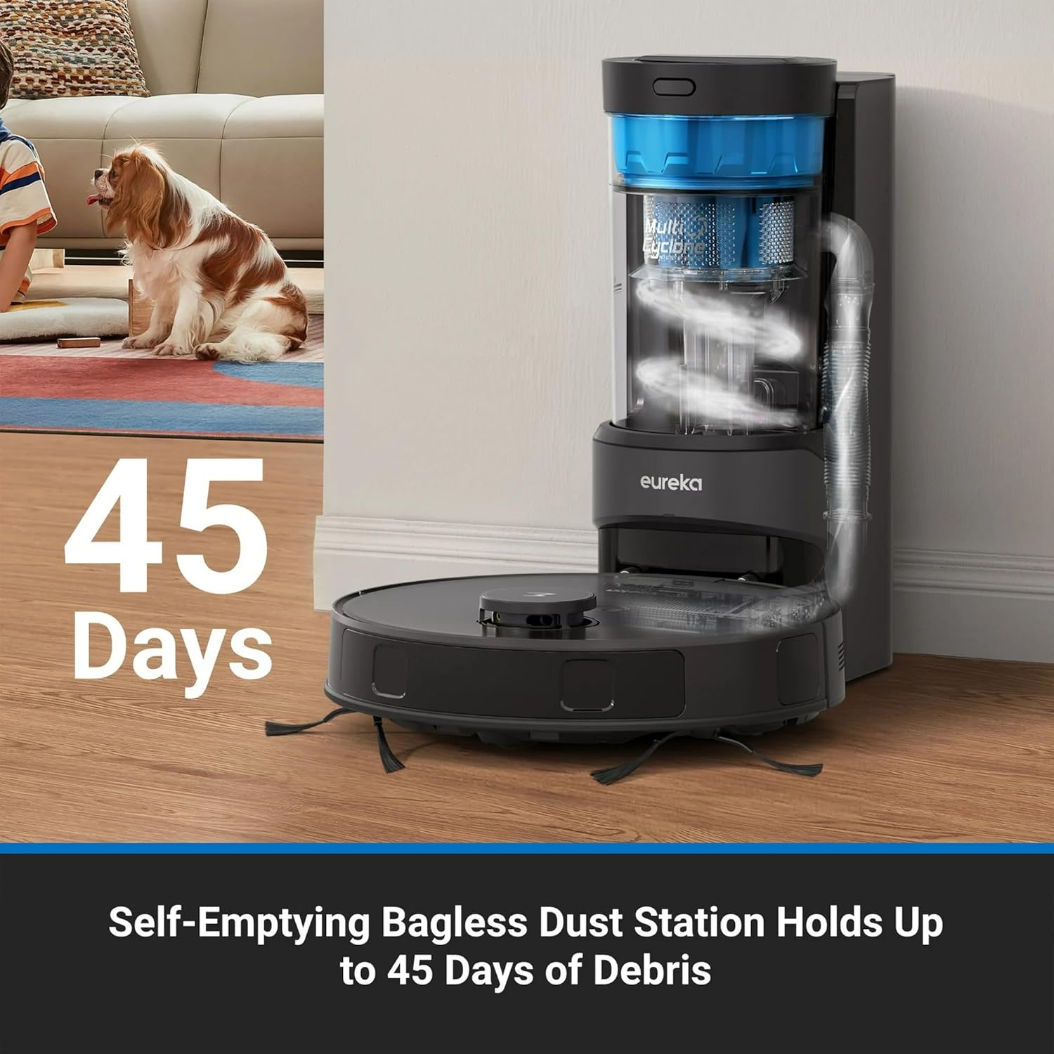 Eureka Self-Emptying Robot Vacuum NERE10SW