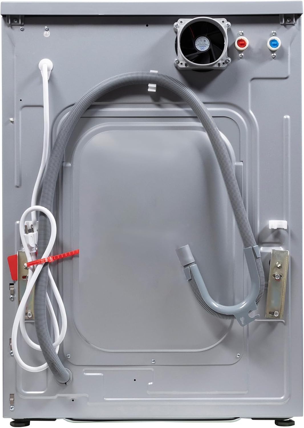 1.6 cu.ft. CONVERTIBLE Compact Combo Washer Dryer with Pet Cycle (Silver)