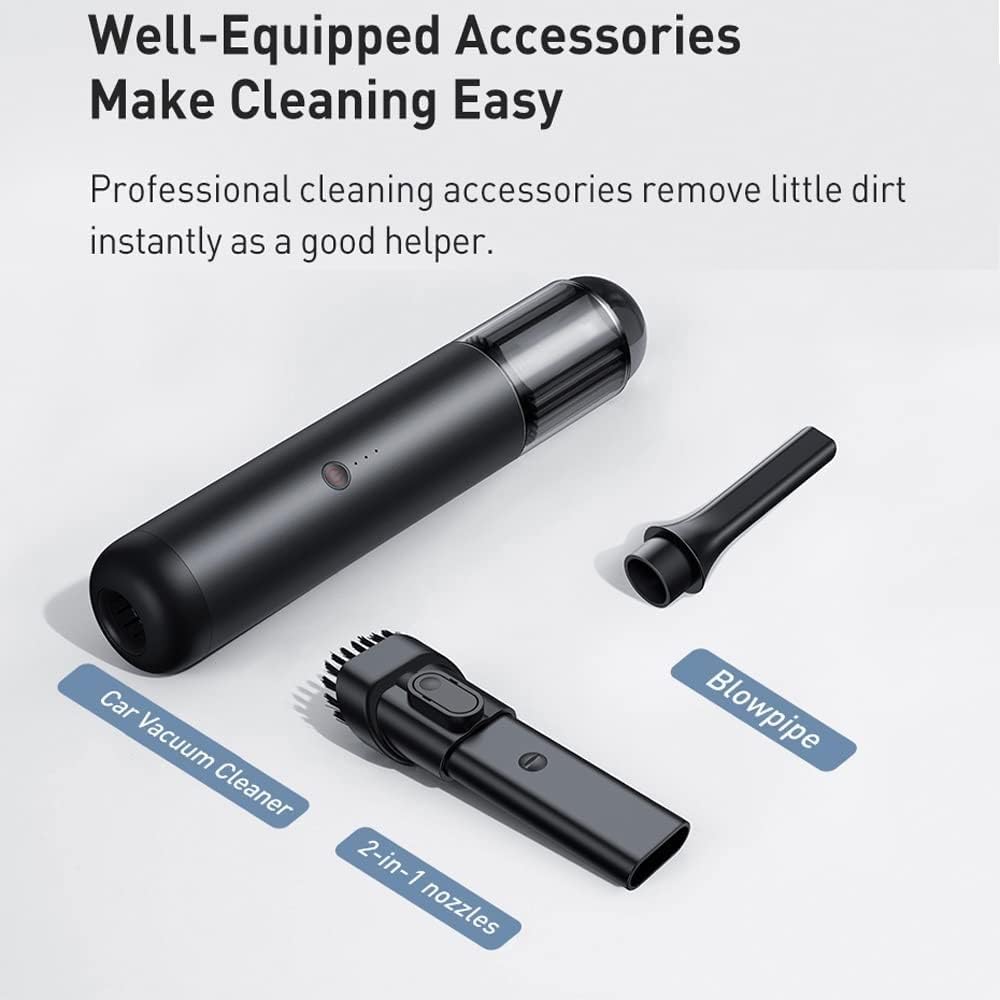 Car Vacuum Cleaner, Portable Cordless Car Vacuum Cleaner, Mini 15000Pa Handheld Car Vacum Cleaner W LED Light for Car Interior Cleaner