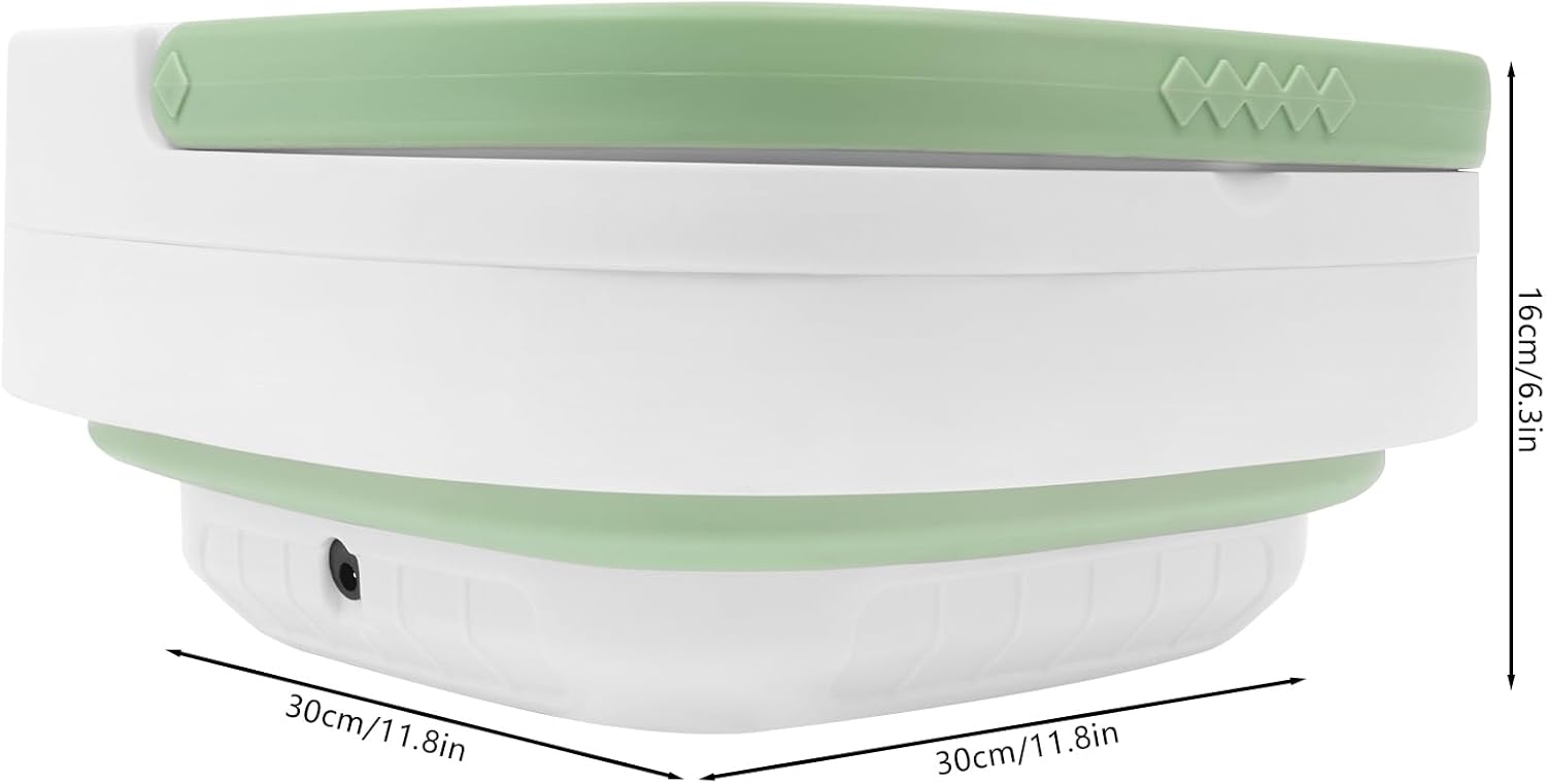 Portable Washing Machine, 12.68qt Mini Portable Washer with 3 Modes Cleaning for Baby Clothes, Sock, Small Delicates, Foldable Small Washing Machine Ideal for Camping, RVs, Apartments, Dorms (Green)