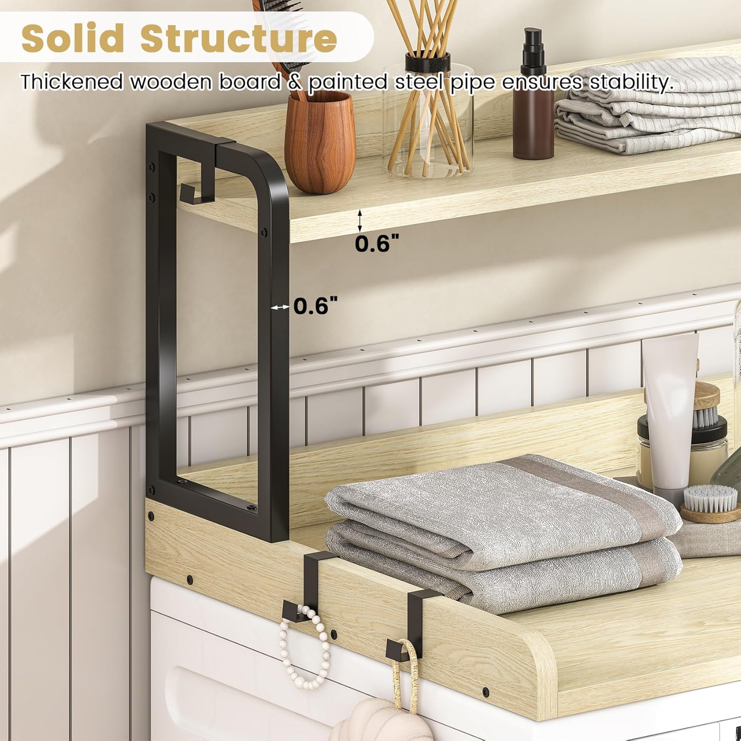 CBBPET 2-Tier Washer Dryer Countertop with 3.4