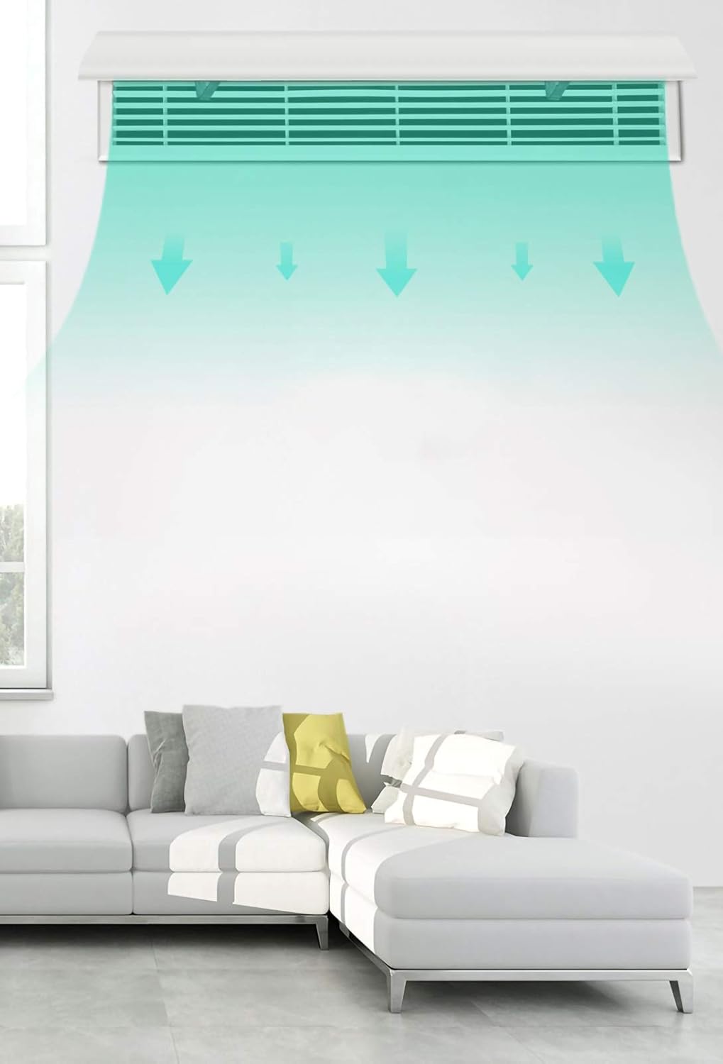 Air conditioner windshield Side Air Conditioner Windshield to Avoid Direct Cold Wind, Air Outlet Wind Deflector, Wind Direction Deflector, Suitable for Home/office